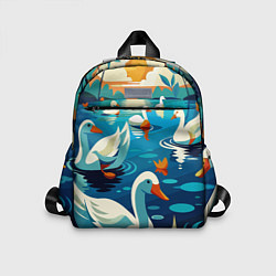 Детский рюкзак Гуси лебеди вода