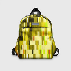Детский рюкзак Жёлтый глитч, цвет: 3D-принт