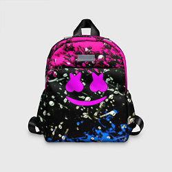 Детский рюкзак Marshmello неоновый краски, цвет: 3D-принт