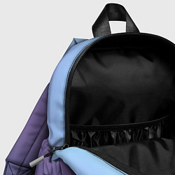 Детский рюкзак Градиент голубой фиолетовый синий, цвет: 3D-принт — фото 2