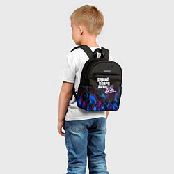 Детский рюкзак GTA неоновый огонь вайсити, цвет: 3D-принт — фото 2