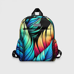 Детский рюкзак Color feathers - neon, цвет: 3D-принт