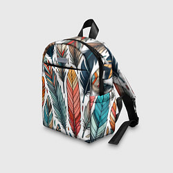 Детский рюкзак Композиция из перьев, цвет: 3D-принт — фото 2