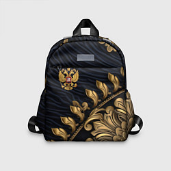 Детский рюкзак Золотой герб России лепнина, цвет: 3D-принт