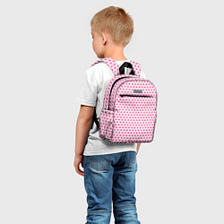 Детский рюкзак Мелкие сердечки паттерн, цвет: 3D-принт — фото 2
