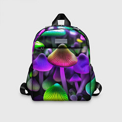 Детский рюкзак Люминесцентные грибы, цвет: 3D-принт