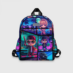 Детский рюкзак GTA chibi style, цвет: 3D-принт