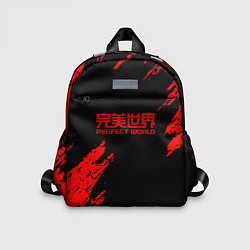 Детский рюкзак Perfectworld красные краски, цвет: 3D-принт