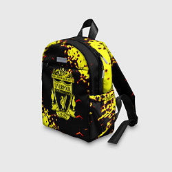 Детский рюкзак Liverpool жёлтые краски текстура, цвет: 3D-принт — фото 2