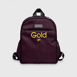 Детский рюкзак Gold girl, цвет: 3D-принт