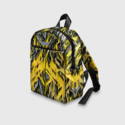 Детский рюкзак Жёлтый огонь и камень, цвет: 3D-принт — фото 2