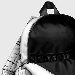 Детский рюкзак Nirvana штрихи чёрные, цвет: 3D-принт — фото 2