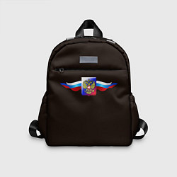 Детский рюкзак Герб России с ленточками, цвет: 3D-принт