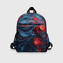 Детский рюкзак Яркая волнистая абстракция, цвет: 3D-принт