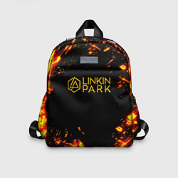 Детский рюкзак Linkin park огненный стиль, цвет: 3D-принт