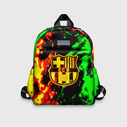 Детский рюкзак Barcelona огненное лого, цвет: 3D-принт