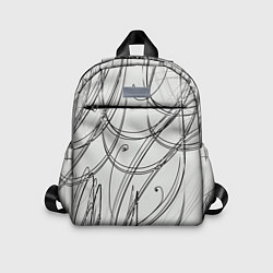 Детский рюкзак Монохромные завитки, цвет: 3D-принт
