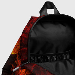Детский рюкзак Fire fox flame, цвет: 3D-принт — фото 2
