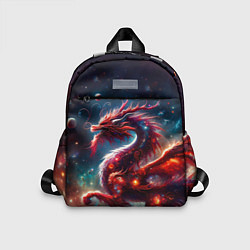 Детский рюкзак Красный космический дракон, цвет: 3D-принт
