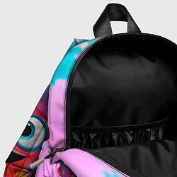 Детский рюкзак Два забавных персонажа боба - поздравляем тебя, цвет: 3D-принт — фото 2