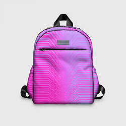 Детский рюкзак Розовые градиентные линии, цвет: 3D-принт
