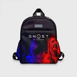 Детский рюкзак Ghost of Tsushima неоновый огонь, цвет: 3D-принт