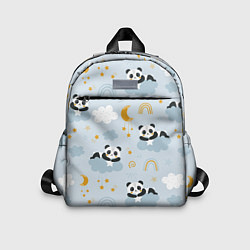 Детский рюкзак Панда на облаках, цвет: 3D-принт