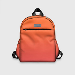 Детский рюкзак Градиент оранжево-розовый, цвет: 3D-принт