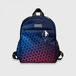 Детский рюкзак No Mans Sky неоновые соты, цвет: 3D-принт