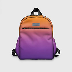 Детский рюкзак Градиент оранжево-фиолетовый, цвет: 3D-принт