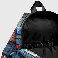 Детский рюкзак Джинсовая форма электрика, цвет: 3D-принт — фото 2