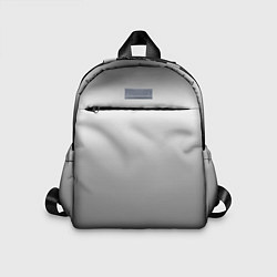 Детский рюкзак Градиент чёрно-серый, цвет: 3D-принт