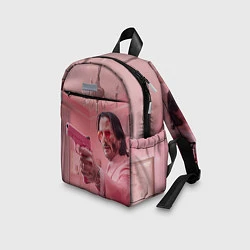 Детский рюкзак Джон Уик в розовом костюме, цвет: 3D-принт — фото 2