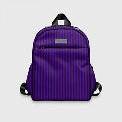Детский рюкзак Яркий фиолетовый в полоску, цвет: 3D-принт