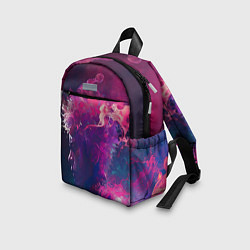 Детский рюкзак Человек растворяющийся в фиолетовом дыму, цвет: 3D-принт — фото 2