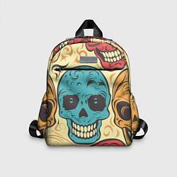 Детский рюкзак Праздничные черепа, цвет: 3D-принт