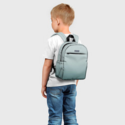 Детский рюкзак Градиент светлый серо-бирюзовый, цвет: 3D-принт — фото 2