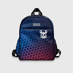 Детский рюкзак Free Fire неоновые соты, цвет: 3D-принт