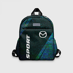 Детский рюкзак Mazda sport glitch blue, цвет: 3D-принт