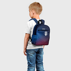 Детский рюкзак Dead Space неоновые соты, цвет: 3D-принт — фото 2