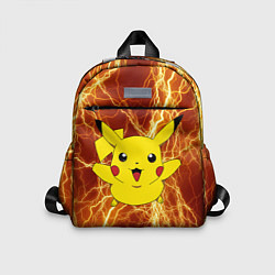 Детский рюкзак Pikachu yellow lightning, цвет: 3D-принт