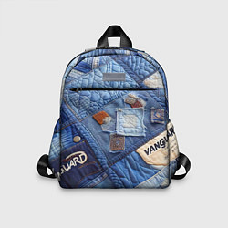 Детский рюкзак Vanguard jeans patchwork - ai art, цвет: 3D-принт