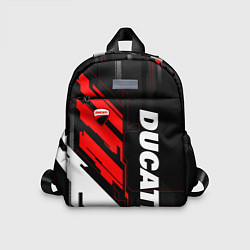Детский рюкзак Ducati - красный технологический, цвет: 3D-принт