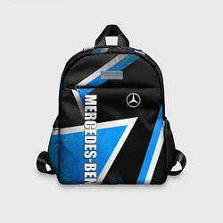 Детский рюкзак Mercedes - blue metal, цвет: 3D-принт