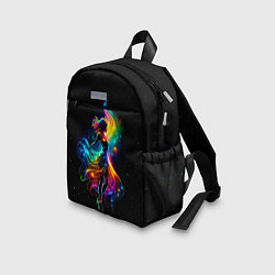 Детский рюкзак Неоновая танцовщица в звездном небе, цвет: 3D-принт — фото 2