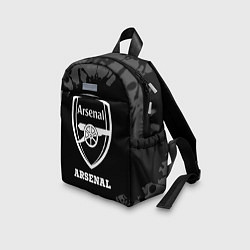Детский рюкзак Arsenal sport на темном фоне, цвет: 3D-принт — фото 2