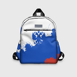Детский рюкзак Российский триколор и герб, цвет: 3D-принт