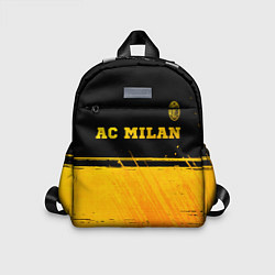 Детский рюкзак AC Milan - gold gradient посередине, цвет: 3D-принт