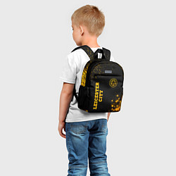 Детский рюкзак Leicester City - gold gradient вертикально, цвет: 3D-принт — фото 2