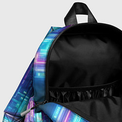 Детский рюкзак Кибер ведьма в неоновом городе - нейросеть, цвет: 3D-принт — фото 2
